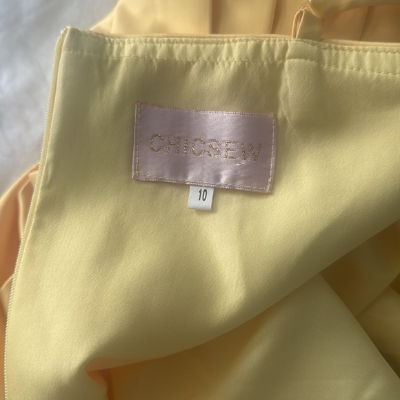 ChicSew 🔥NWT Elegant Yellow Evening Dress - Picture 7 of 9